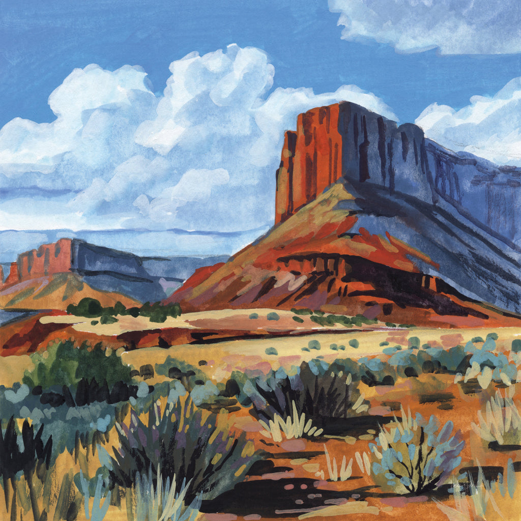 Reproduction of Red Mesa by Kate Jarvik Birch - Wall Decor Art