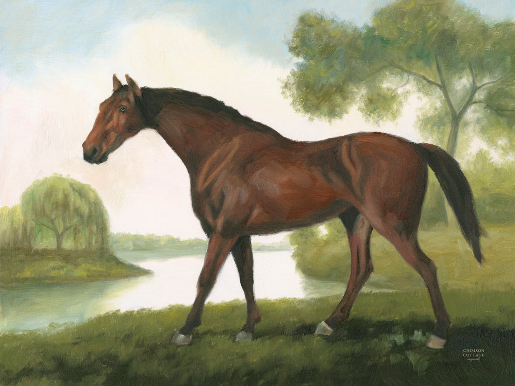 Reproduction of Vintage Horse Portrait II by Crimson Cottage - Wall Decor Art