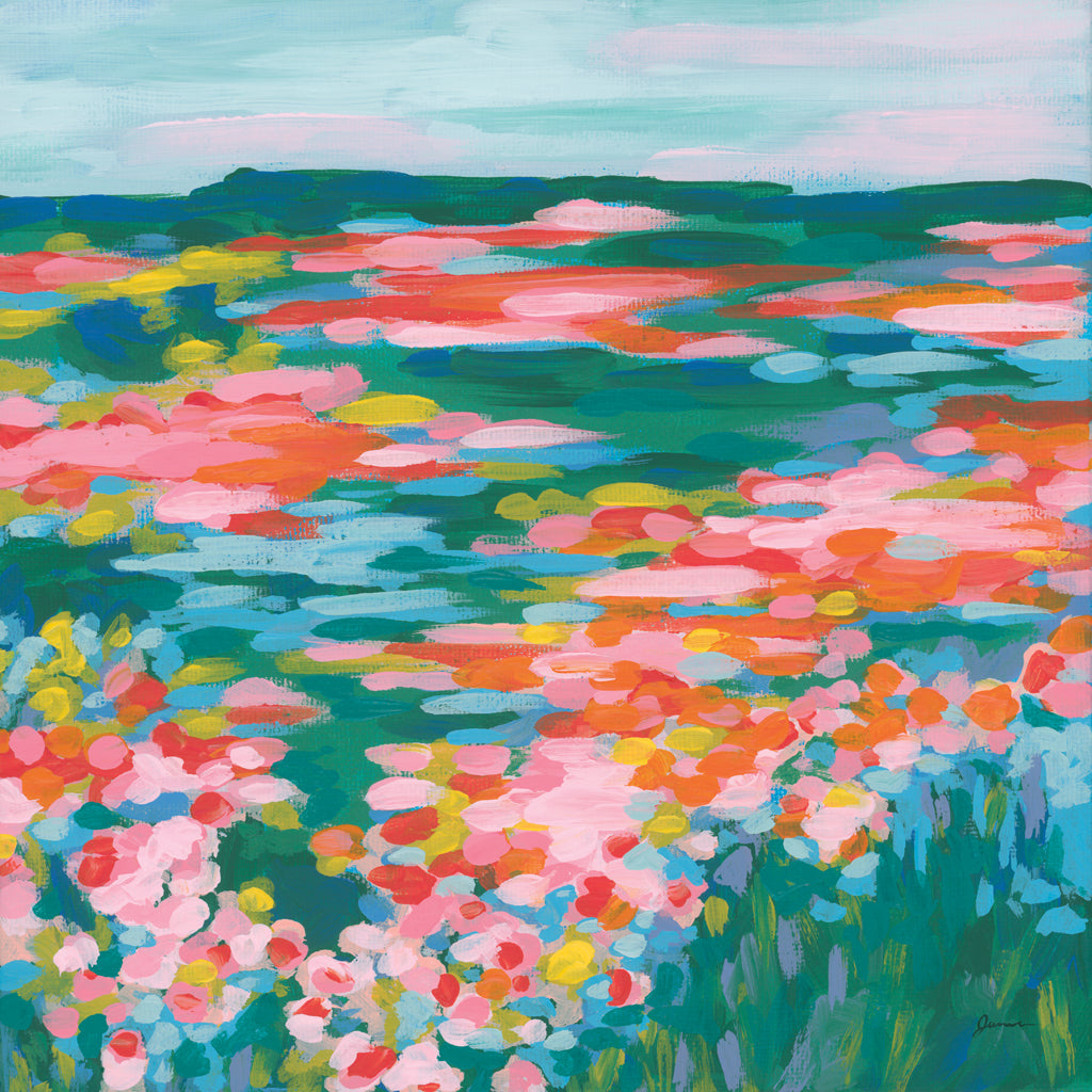Reproduction of Chromatic Fields I by June Erica Vess - Wall Decor Art