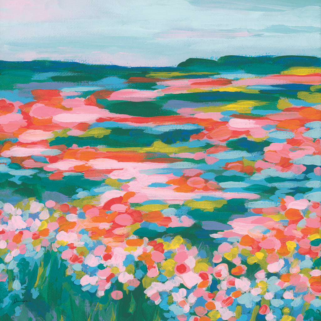 Reproduction of Chromatic Fields II by June Erica Vess - Wall Decor Art