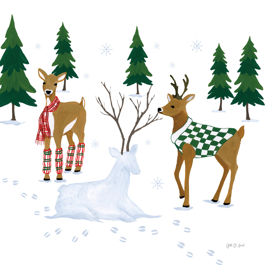Reproduction of Winter Shenanigans IV by Yvette St. Amant - Wall Decor Art