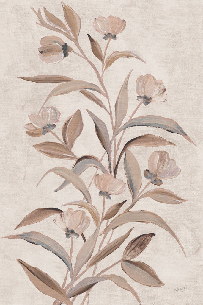 Reproduction of Rusty Bloom v2 Cream by Nikita Jariwala - Wall Decor Art