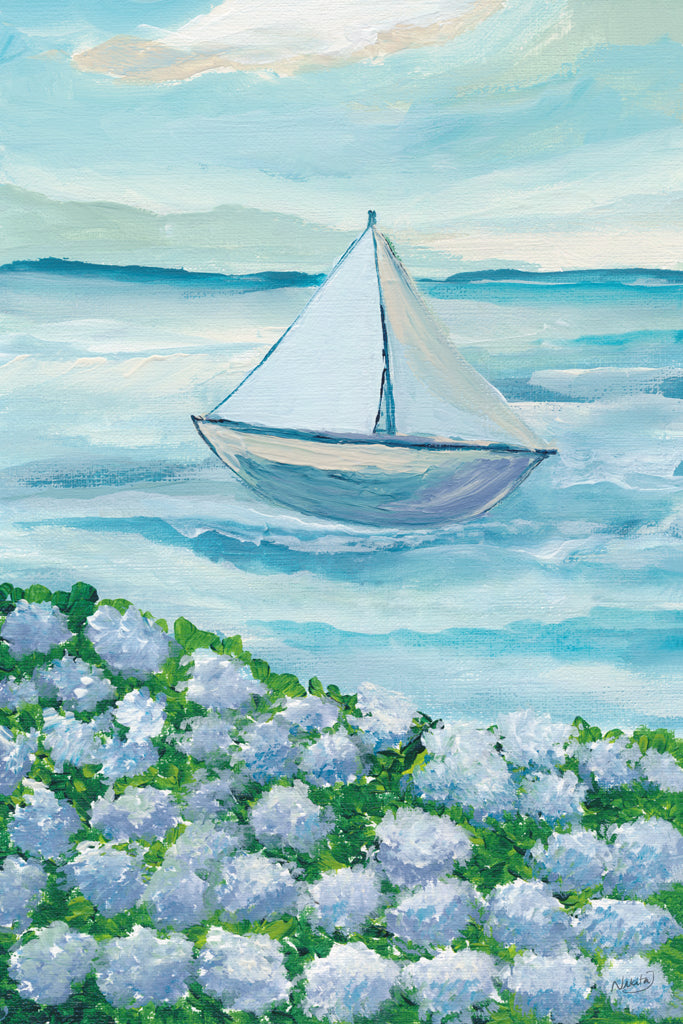 Reproduction of Where Sea Meets Bloom l by Nikita Jariwala - Wall Decor Art