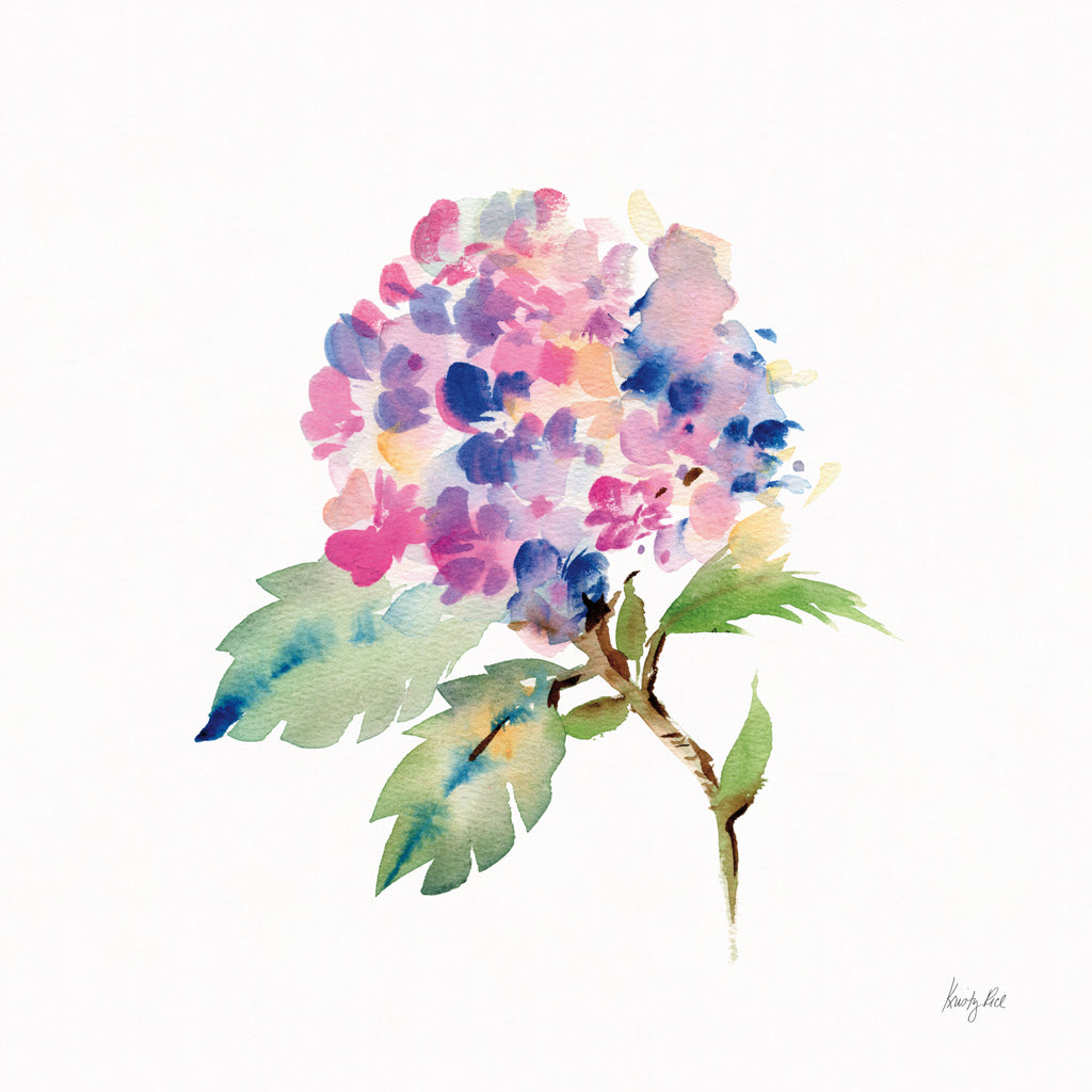 Reproduction of Happy Hydrangea by Kristy Rice - Wall Decor Art