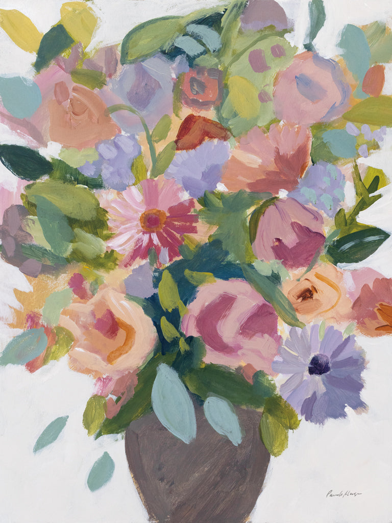 Reproduction of Fresh Flowers by Pamela Munger - Wall Decor Art
