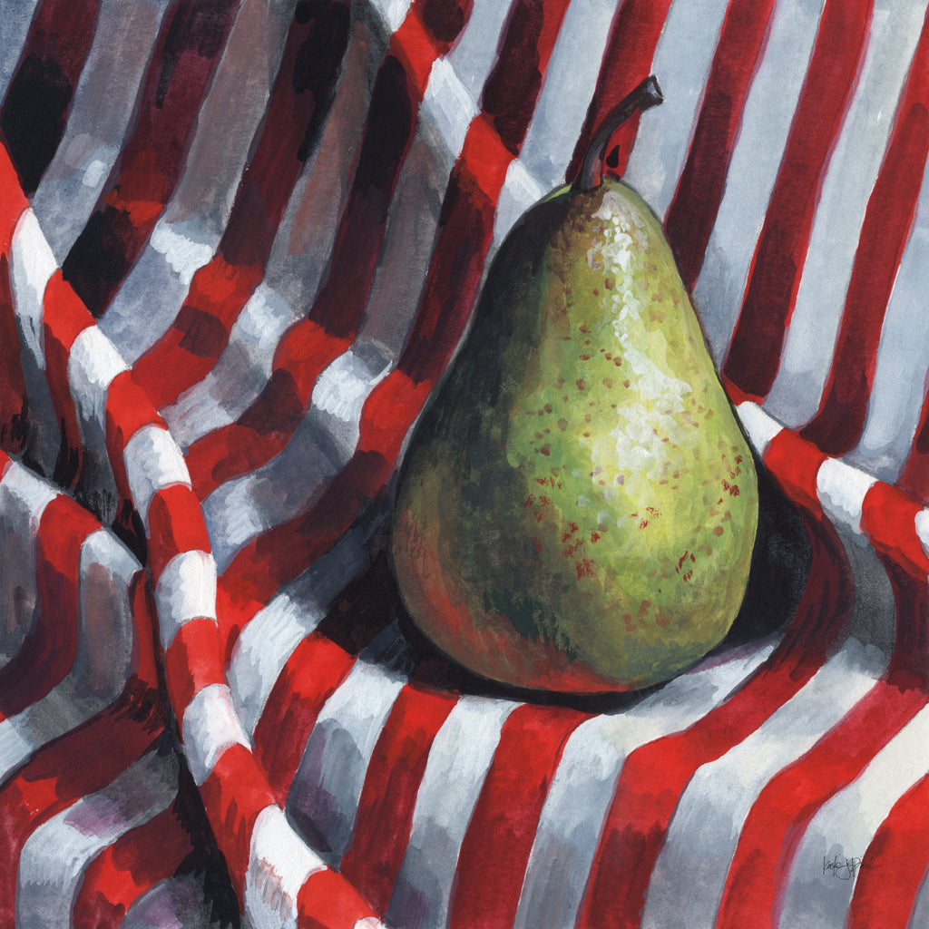 Reproduction of Portrait of A Perfect Pear by Kate Jarvik Birch - Wall Decor Art