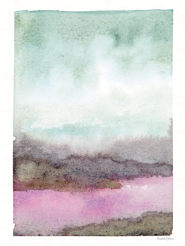Reproduction of Purple Hills II by Krystal Adams - Wall Decor Art