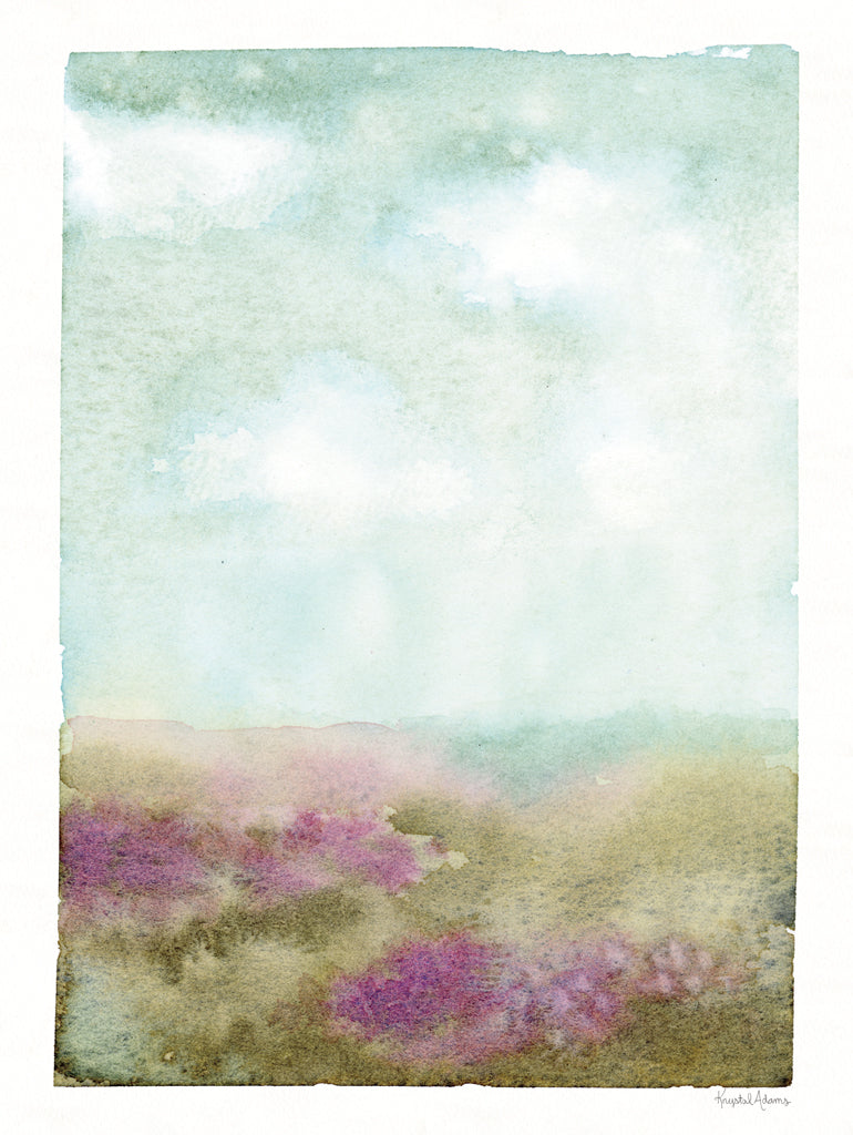Reproduction of Purple Hills III by Krystal Adams - Wall Decor Art
