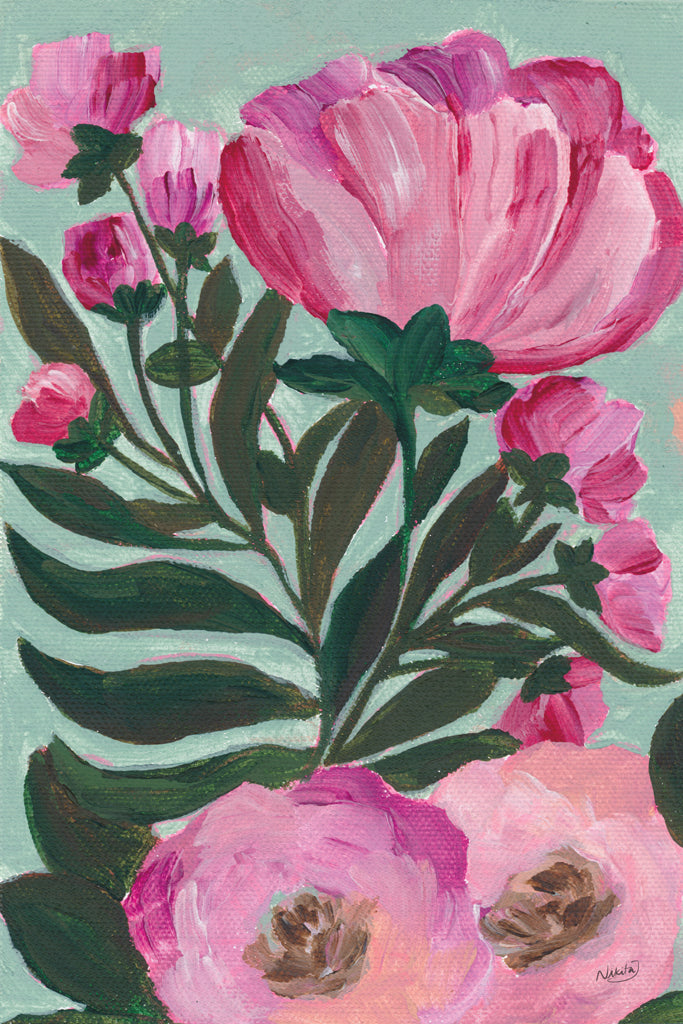 Reproduction of Pink Beauties l by Nikita Jariwala - Wall Decor Art