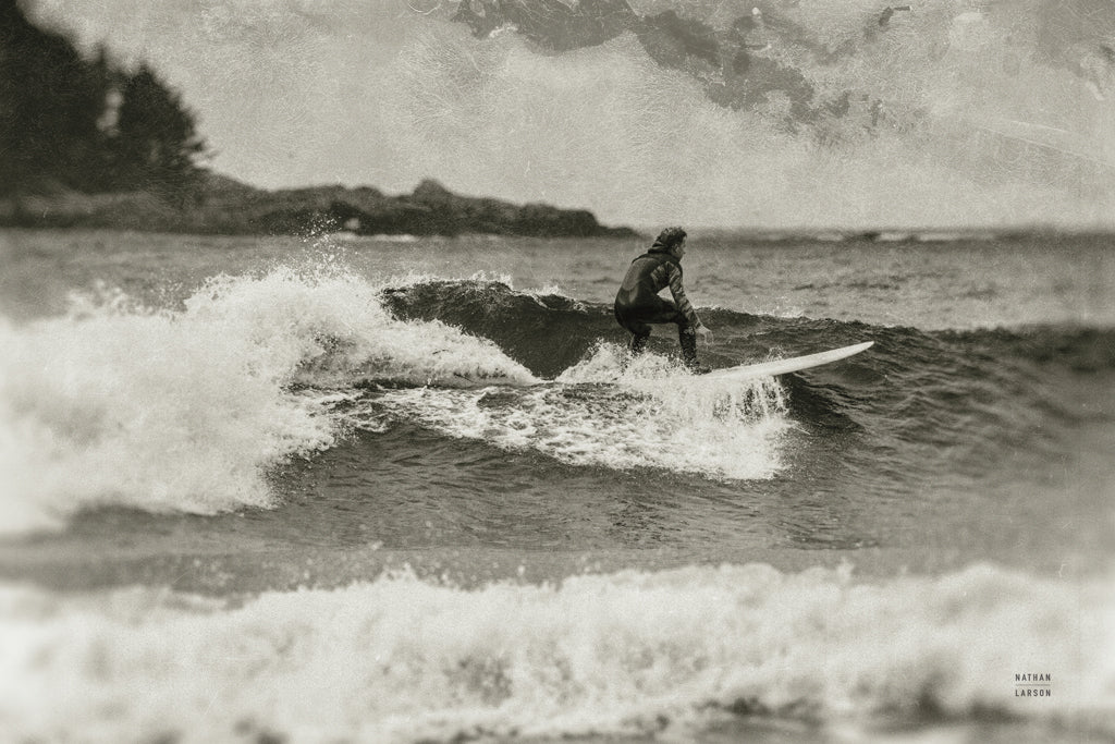 Reproduction of Pacific Surf III Sepia by Nathan Larson - Wall Decor Art