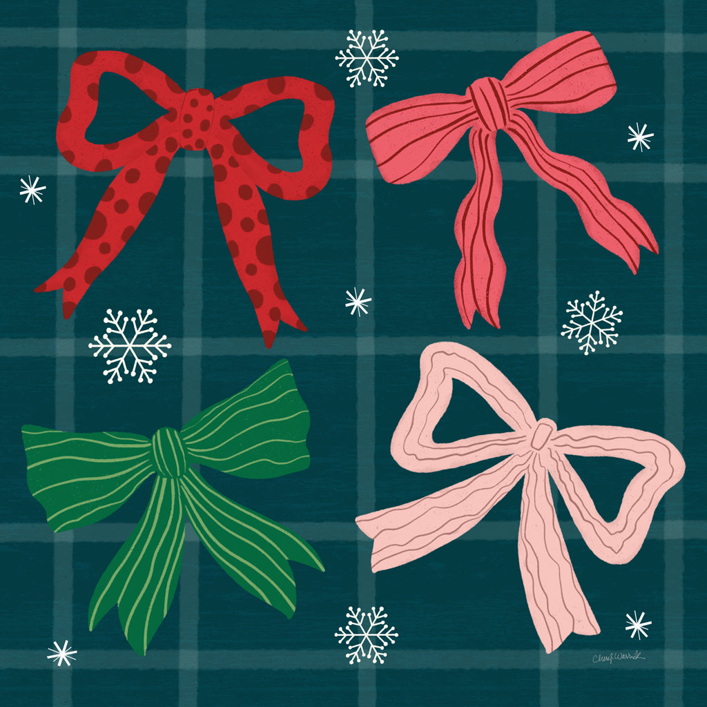 Reproduction of Jolly Bows IV by Cheryl Warrick - Wall Decor Art