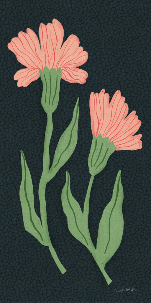 Reproduction of Petal and Stem III by Cheryl Warrick - Wall Decor Art