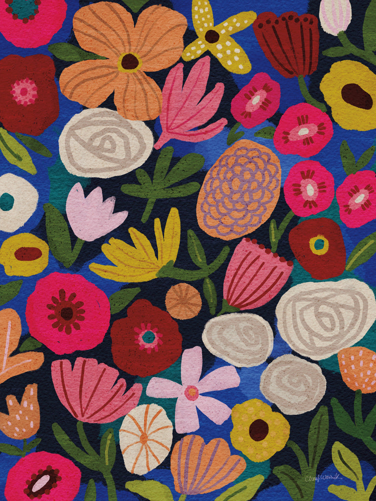 Reproduction of Modern Petals I by Cheryl Warrick - Wall Decor Art