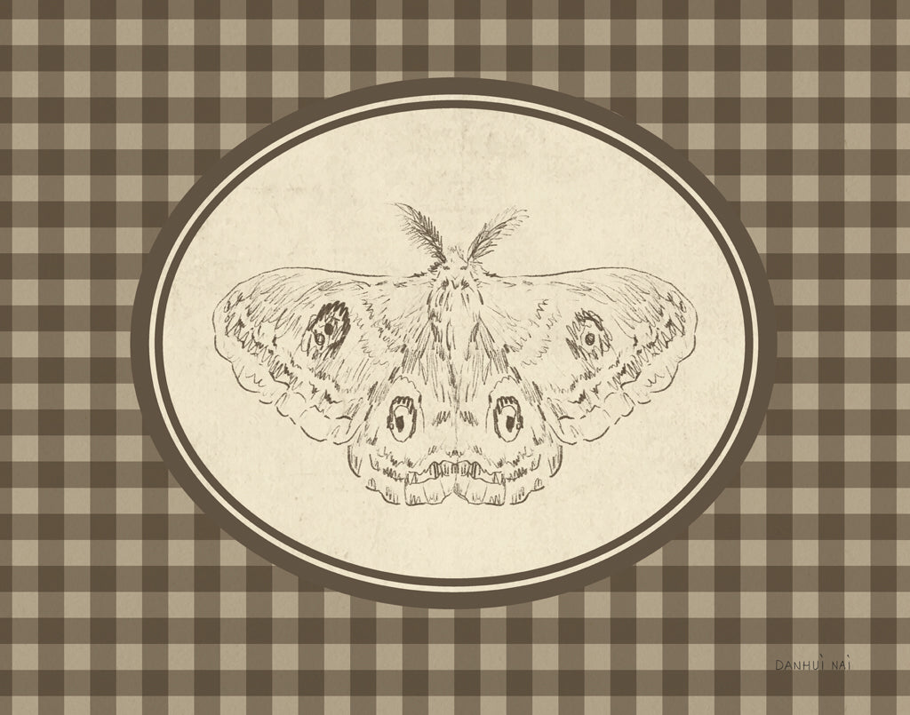 Reproduction of Woodland Moth Gingham by Danhui Nai - Wall Decor Art