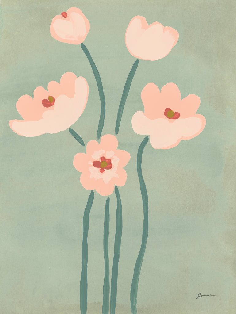 Reproduction of Simple Stems I by June Erica Vess - Wall Decor Art