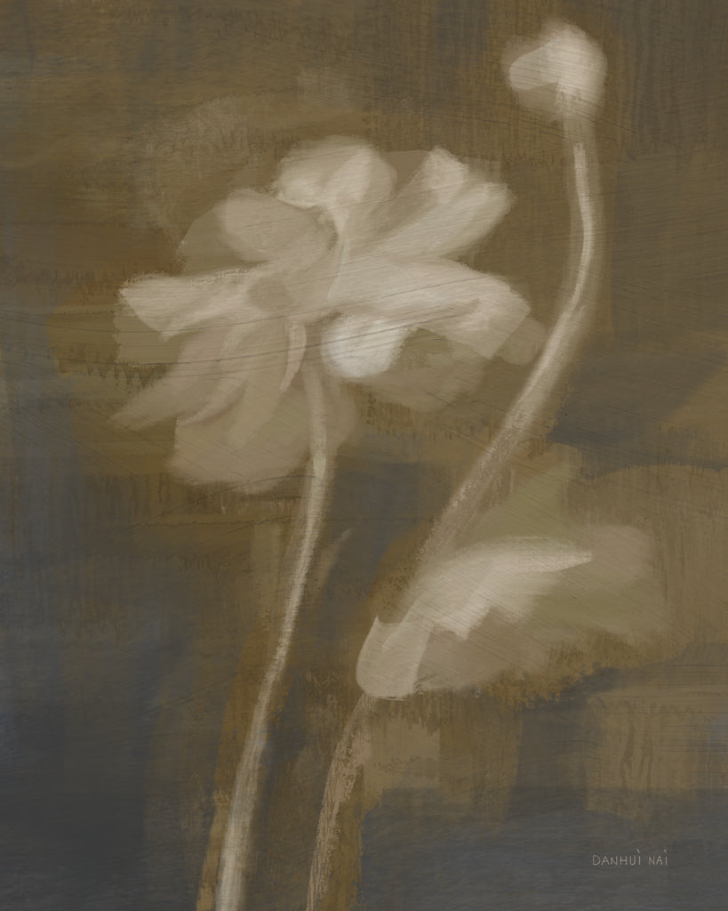 Reproduction of Muted Floral II by Danhui Nai - Wall Decor Art