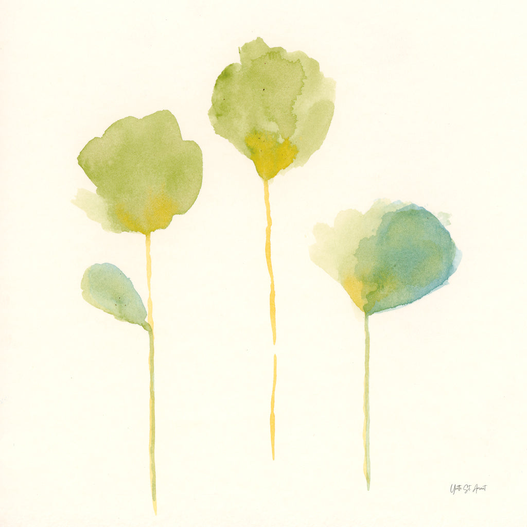 Reproduction of Simplicity in Green by Yvette St. Amant - Wall Decor Art