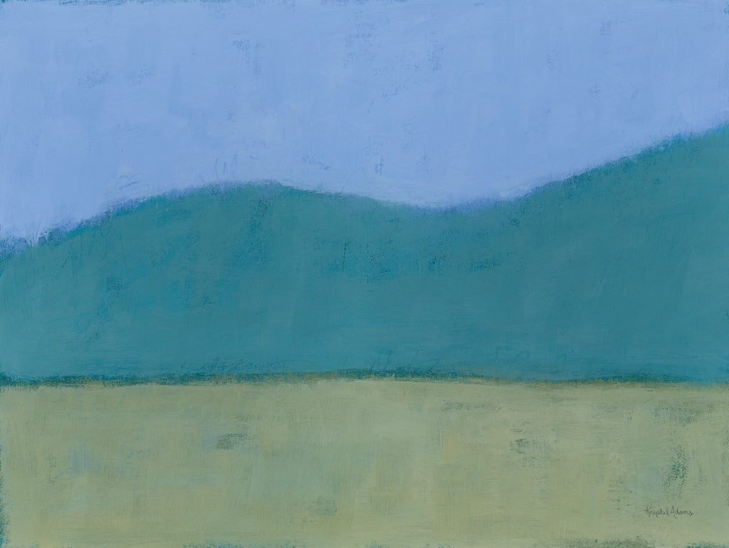 Reproduction of Mountains Green by Krystal Adams - Wall Decor Art