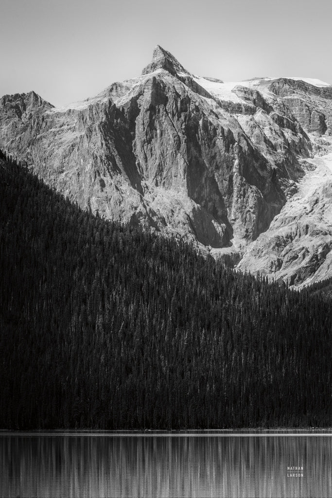 Reproduction of Emerald Lake Afternoon BW by Nathan Larson - Wall Decor Art
