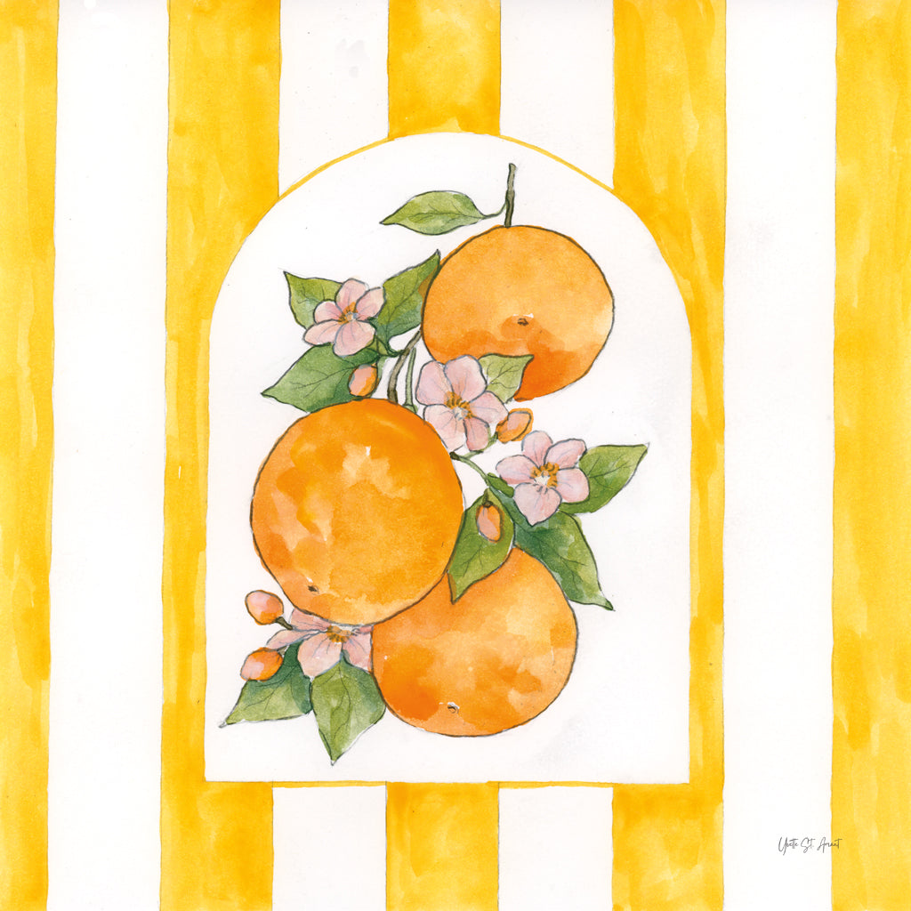 Reproduction of Citron di Vigna I by Yvette St. Amant - Wall Decor Art