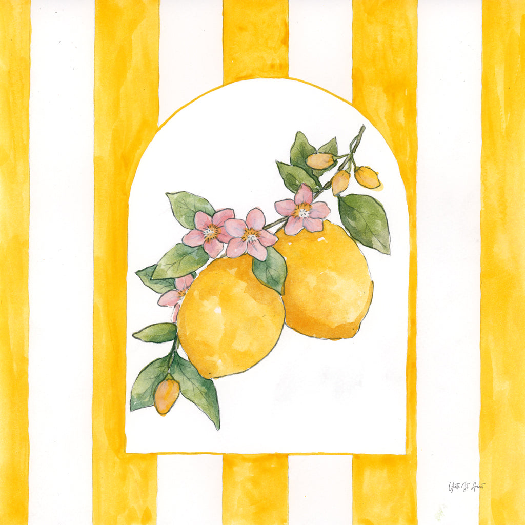 Reproduction of Citron di Vigna II by Yvette St. Amant - Wall Decor Art