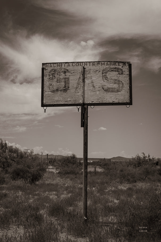 Reproduction of Still Here Sepia by Nathan Larson - Wall Decor Art