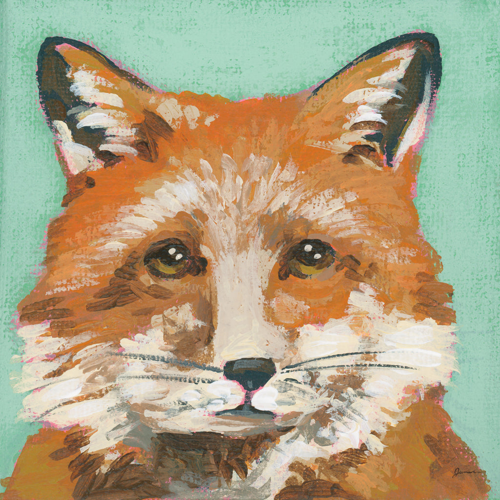 Reproduction of Woodland Fox by June Erica Vess - Wall Decor Art