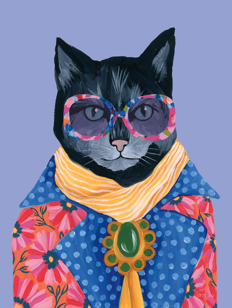 Reproduction of Glamour Cats I by Yvette St. Amant - Wall Decor Art