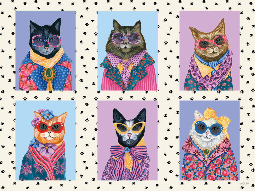 Reproduction of Glamour Cats VII by Yvette St. Amant - Wall Decor Art