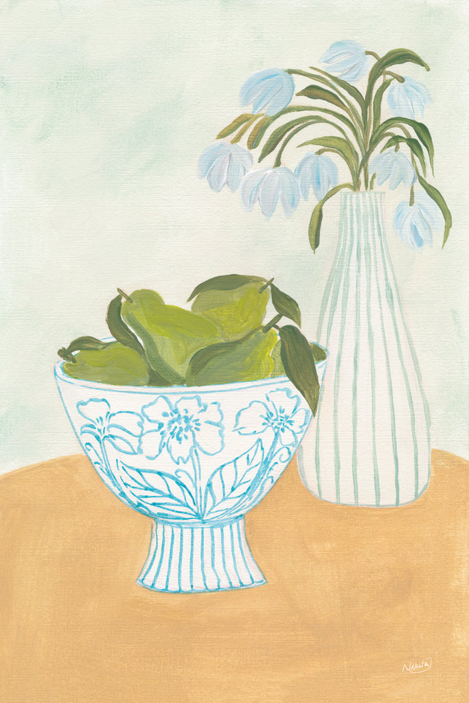Reproduction of Blossoms and Porcelain II by Nikita Jariwala - Wall Decor Art