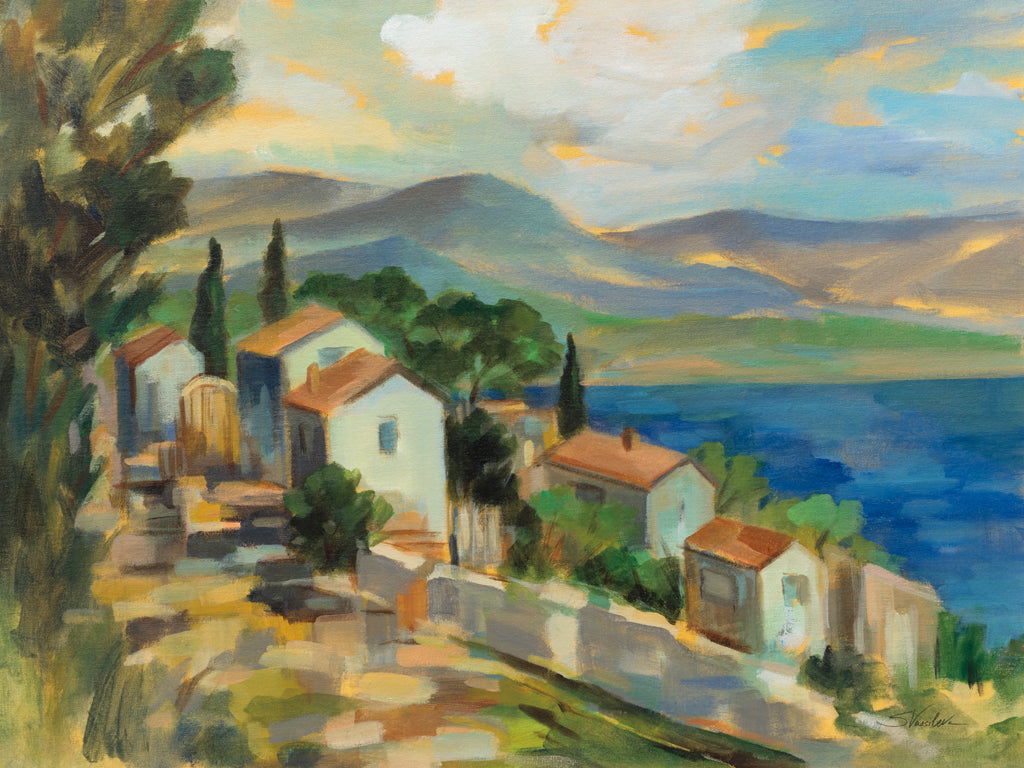 Reproduction of Mediterranean Village by Silvia Vassileva - Wall Decor Art