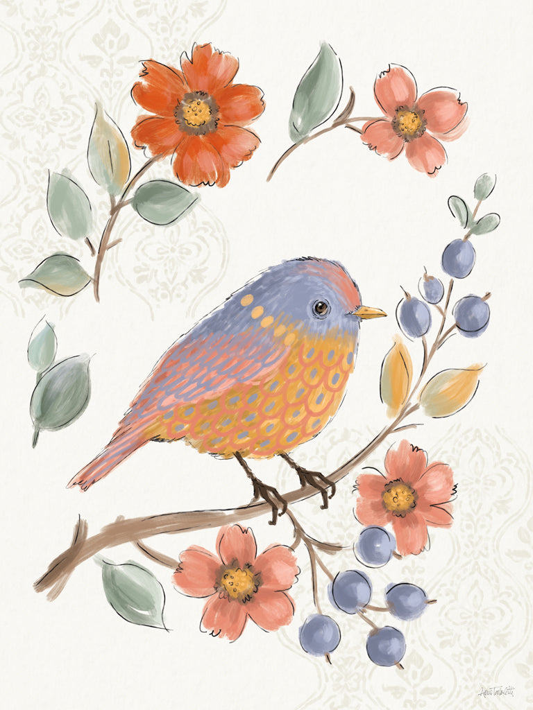Reproduction of Songbird Melody III by Anne Tavoletti - Wall Decor Art