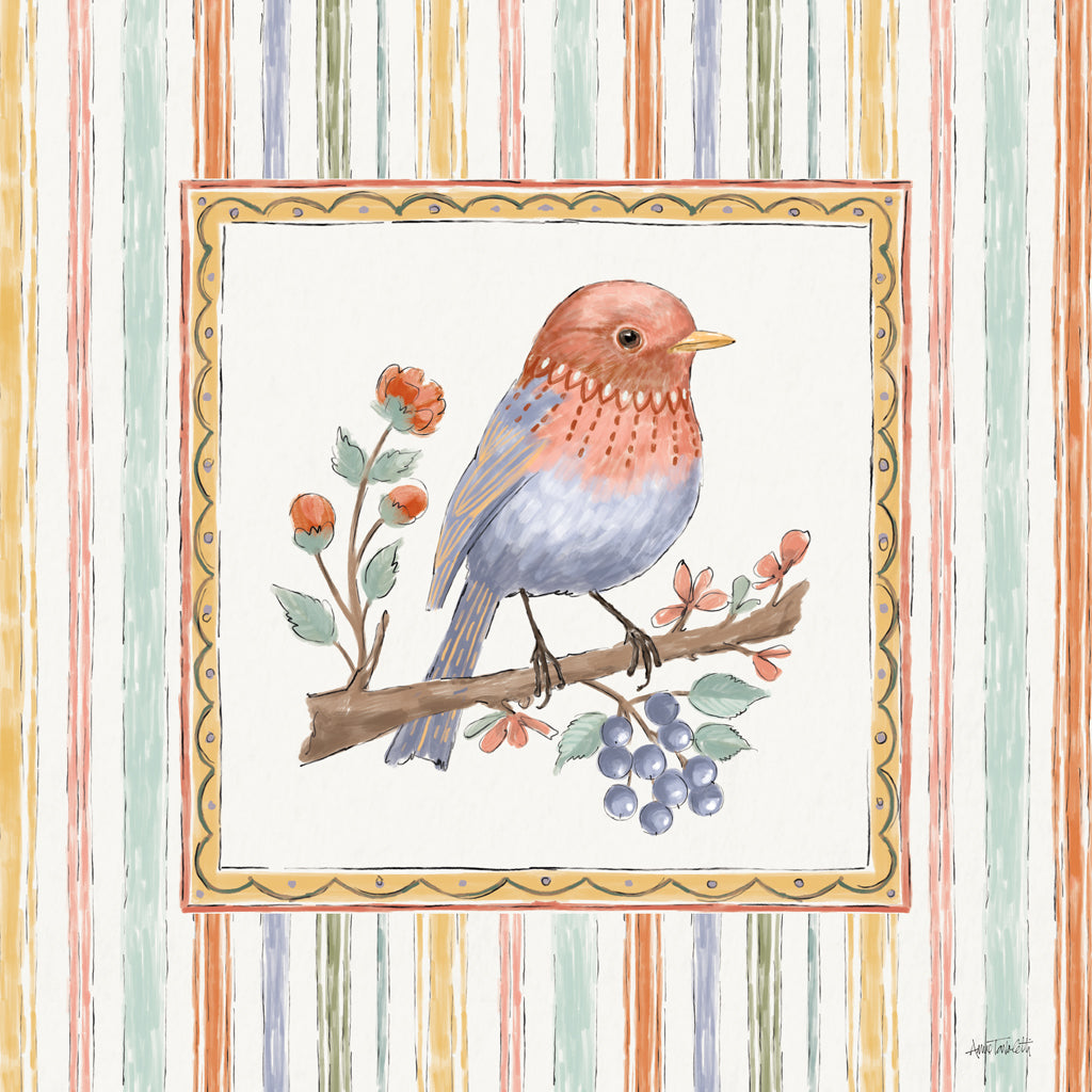 Reproduction of Songbird Melody VIII by Anne Tavoletti - Wall Decor Art