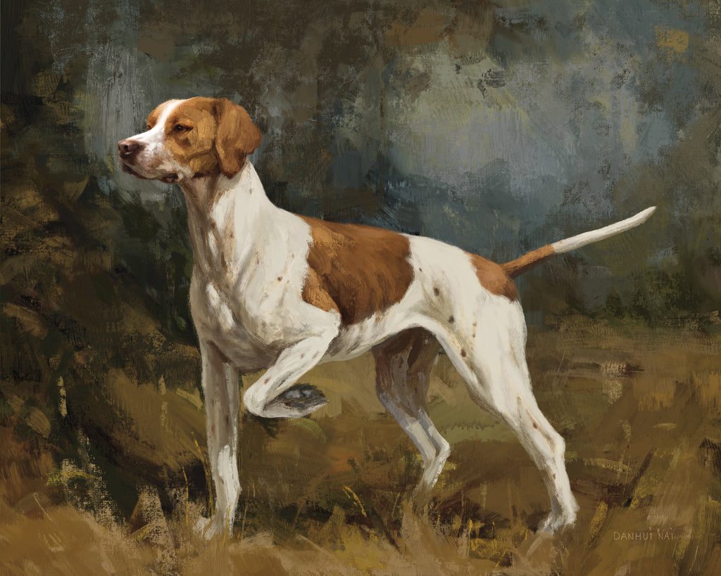 Reproduction of Hunting Dog Portrait II by Danhui Nai - Wall Decor Art