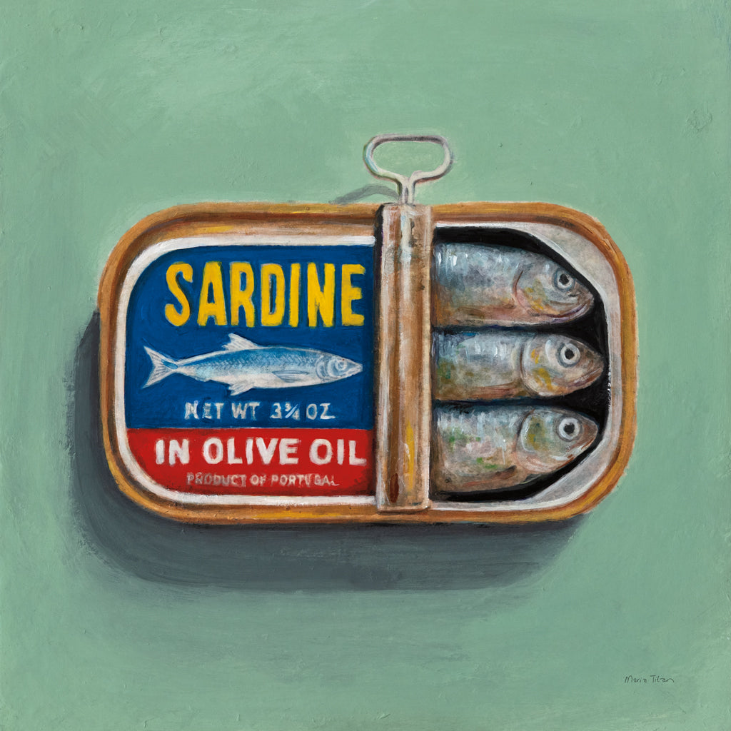 Reproduction of Sardines by Maria Titan - Wall Decor Art