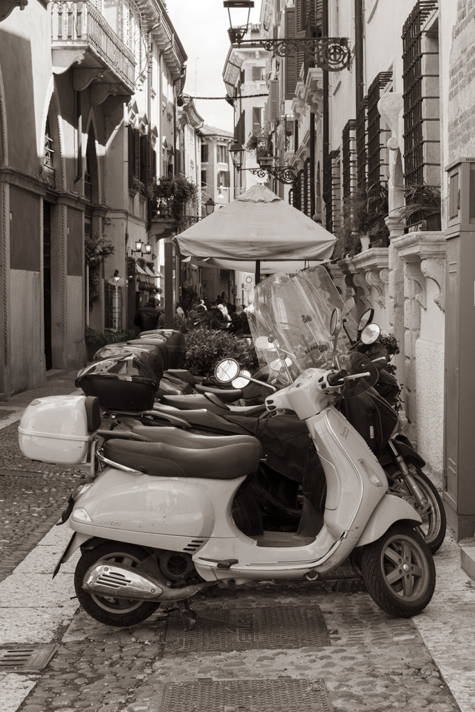 Reproduction of Scooters from Verona by Deborah Revell - Wall Decor Art