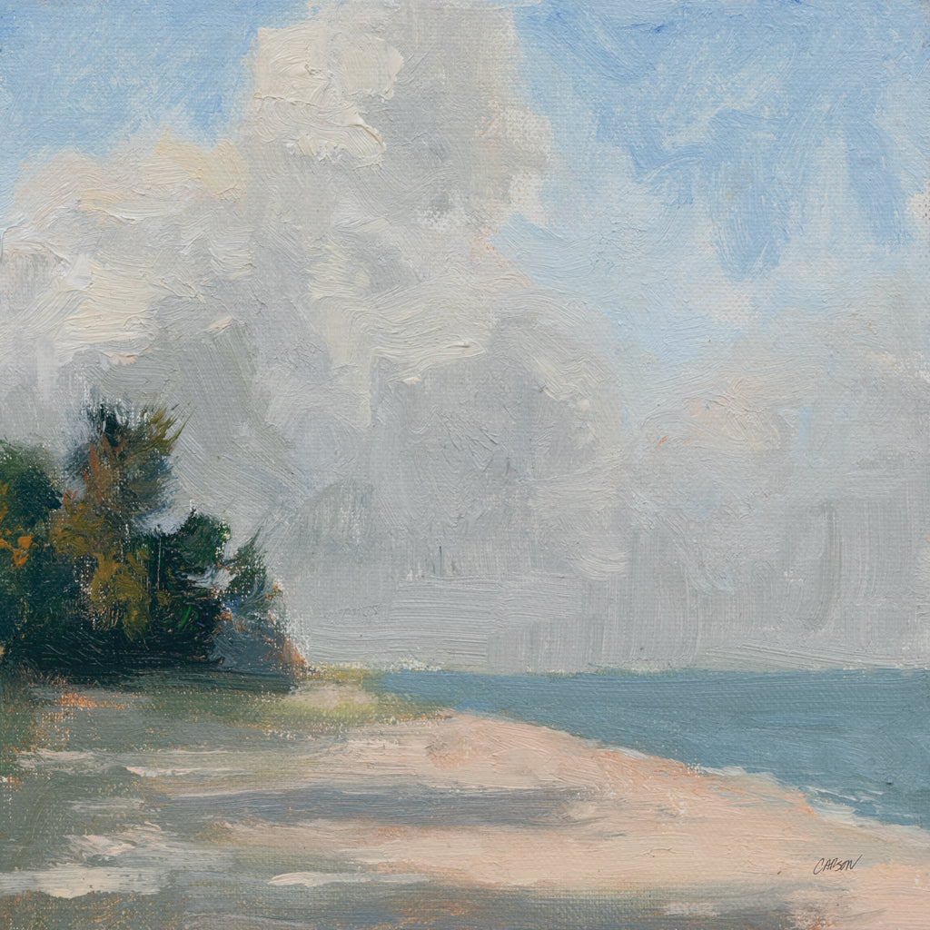 Reproduction of Early Morning Beach Shadows by Carson Overstreet - Wall Decor Art