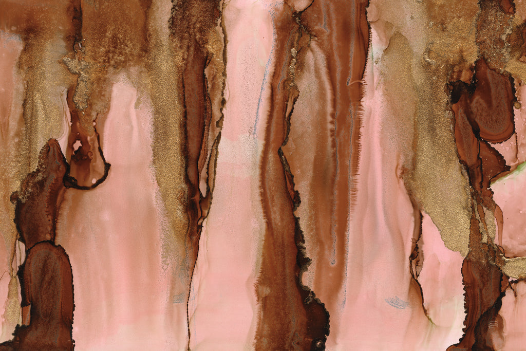 Reproduction of Espresso and Gold II by Chris Paschke - Wall Decor Art