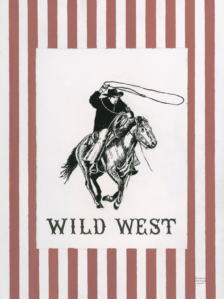 Reproduction of Yee Haw Wild West by Crimson Cottage - Wall Decor Art