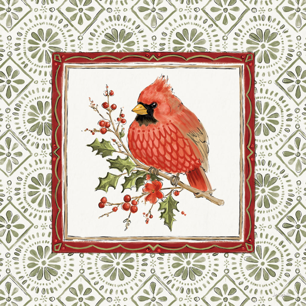 Reproduction of Holiday Feathers IV by Anne Tavoletti - Wall Decor Art