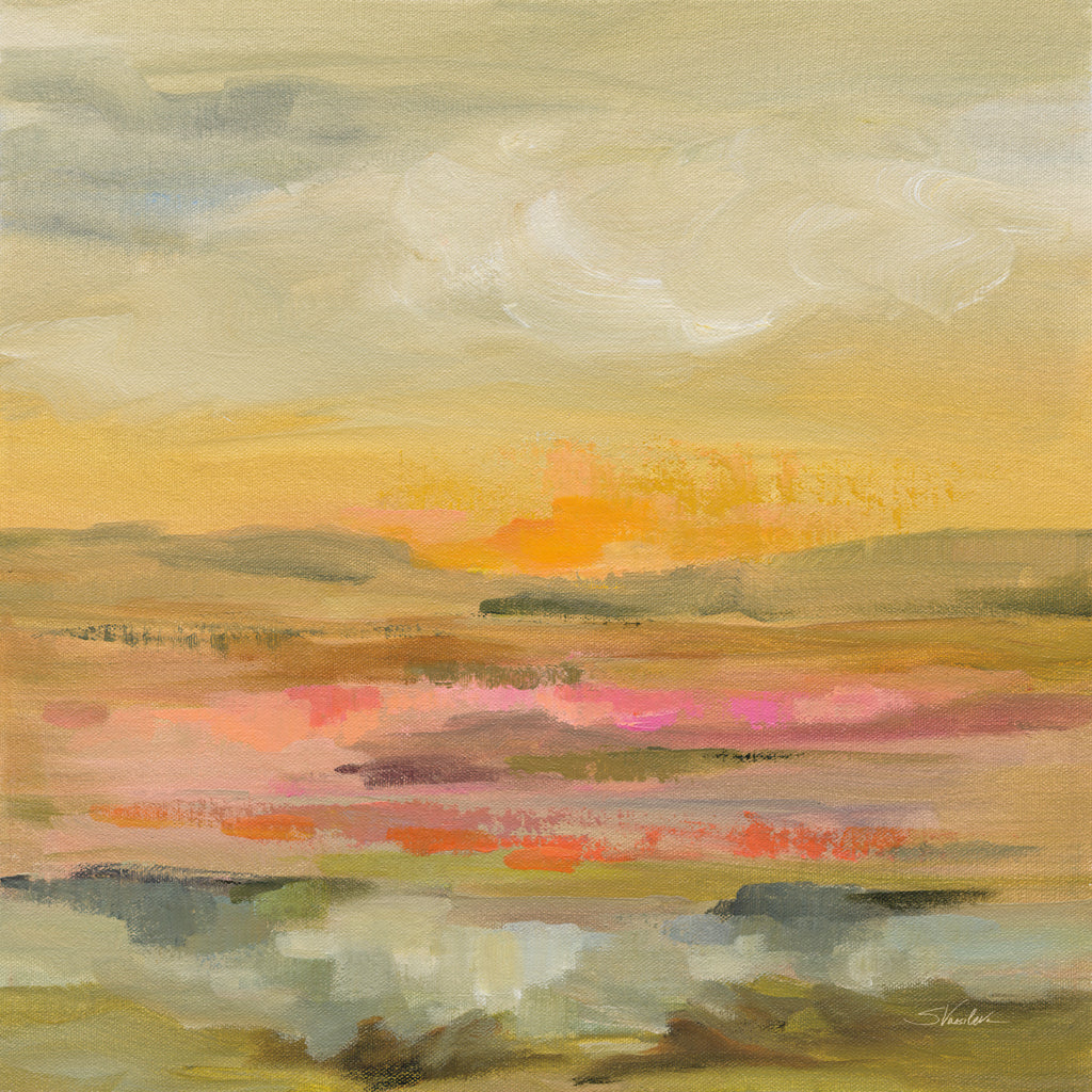 Reproduction of Tangerine Sky by Silvia Vassileva - Wall Decor Art