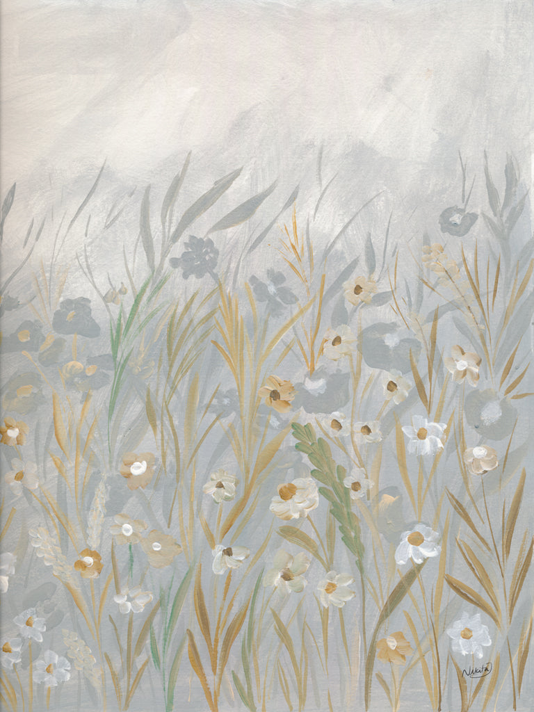 Reproduction of Muted Flowers I by Nikita Jariwala - Wall Decor Art