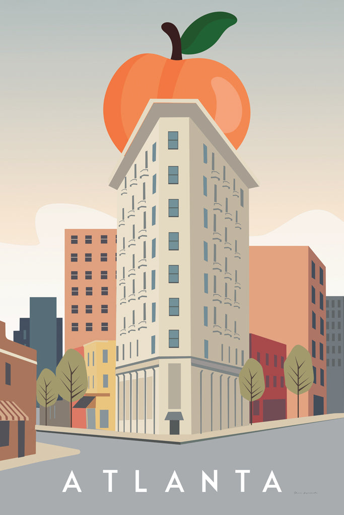 Reproduction of Atlanta Georgia by Omar Escalante - Wall Decor Art