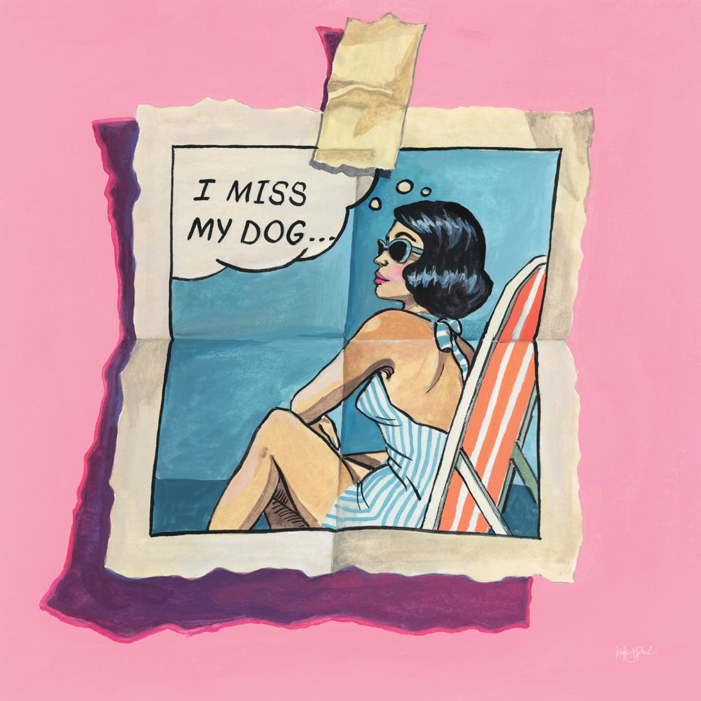 Reproduction of I Miss My Dog by Kate Jarvik Birch - Wall Decor Art