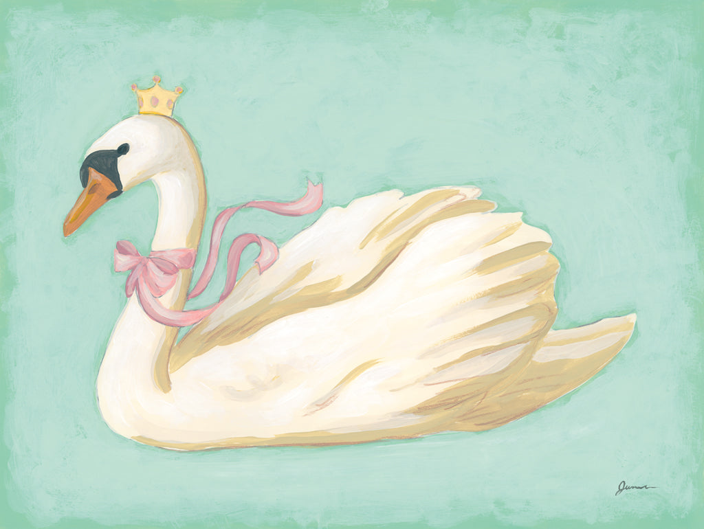 Reproduction of Storybook Swan II by June Erica Vess - Wall Decor Art