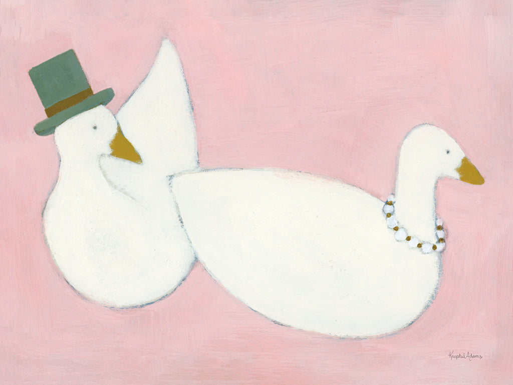 Reproduction of Dainty Ducks III by Krystal Adams - Wall Decor Art