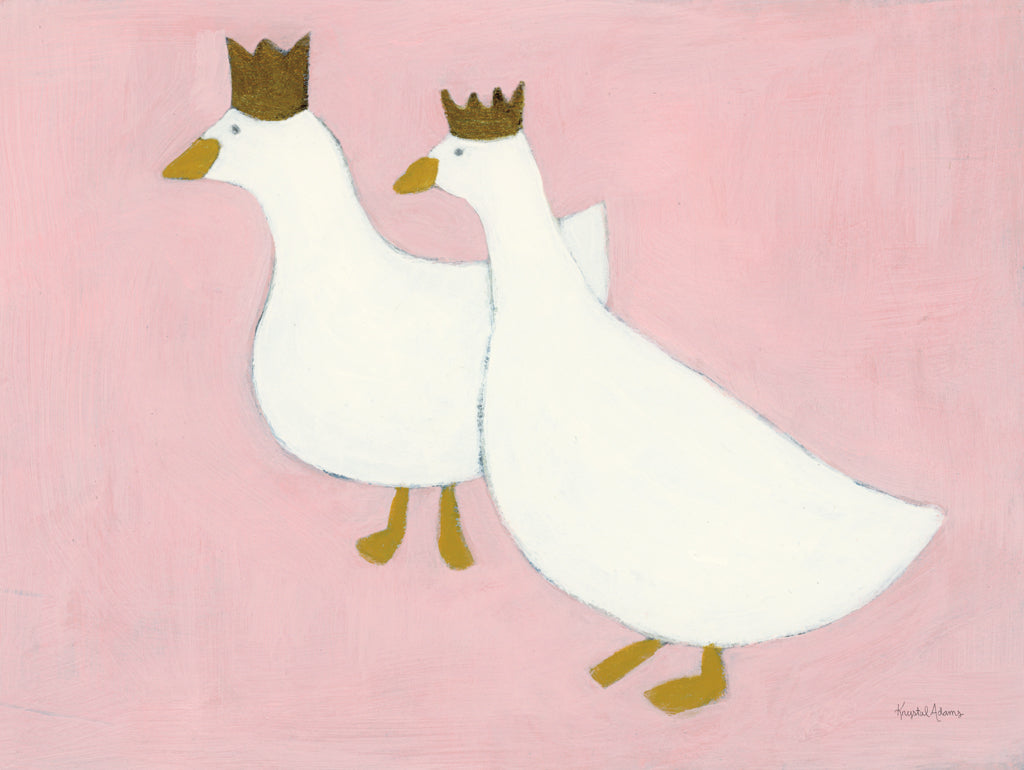 Reproduction of Dainty Ducks IV by Krystal Adams - Wall Decor Art