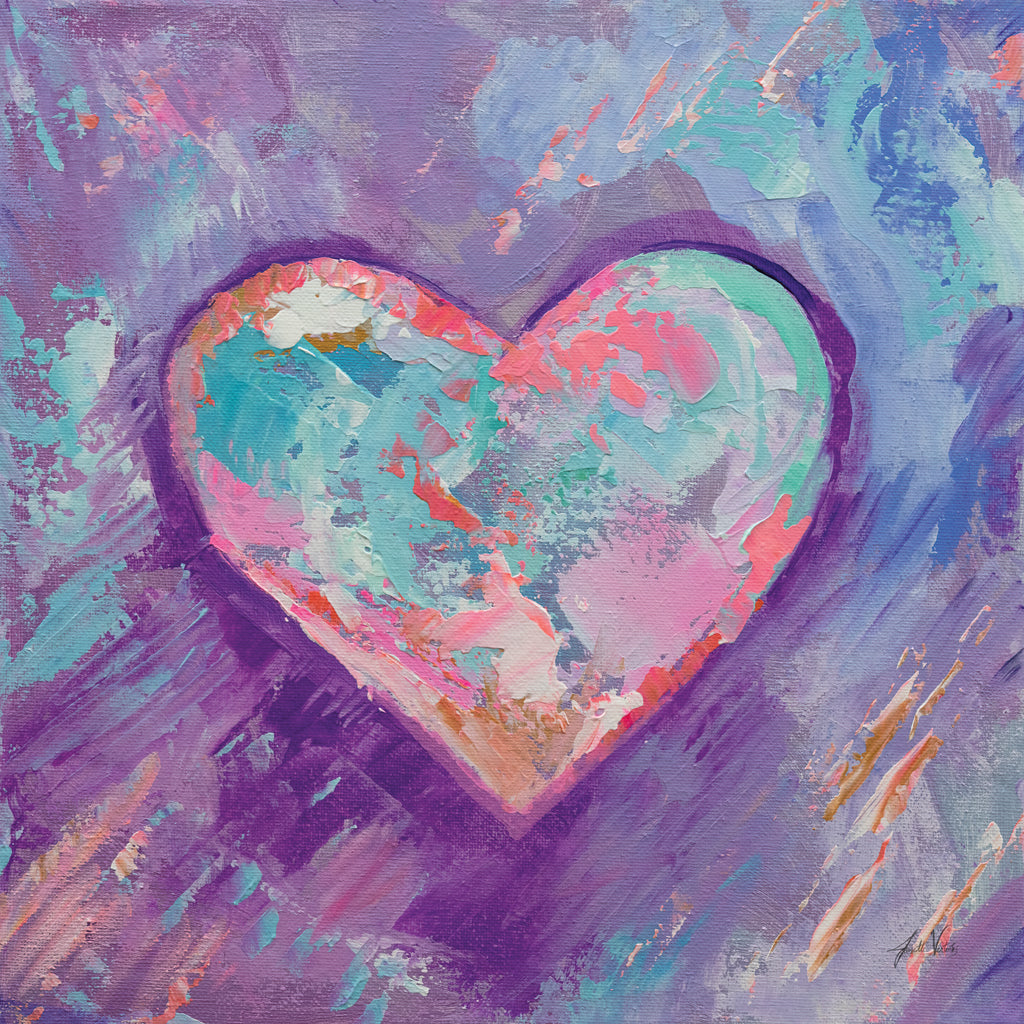 Reproduction of Strengthen My Heart by Jeanette Vertentes - Wall Decor Art