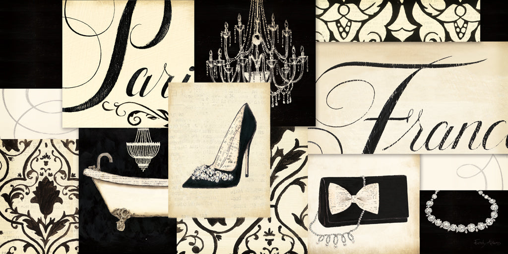 Reproduction of Emilys Boudoir Collage by Emily Adams - Wall Decor Art