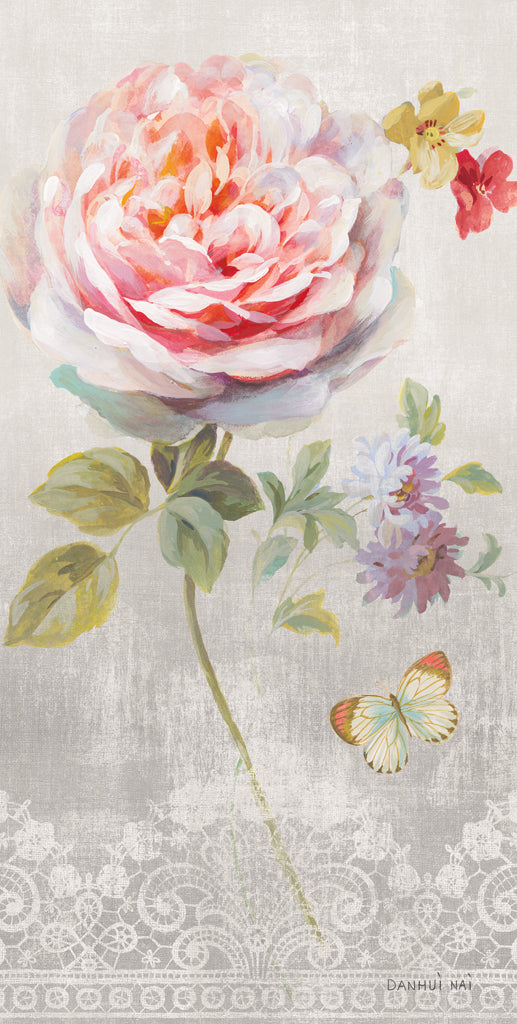 Reproduction of Textile Floral III by Danhui Nai - Wall Decor Art